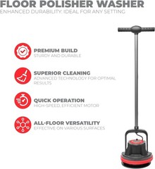 XtremepowerUS 10 Heavy Duty Commercial Pad Polisher Floor