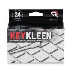 Read Right KeyKleen Keyboard Premoistened Cleaning Swabs, 24 Count/Box Lot of 2