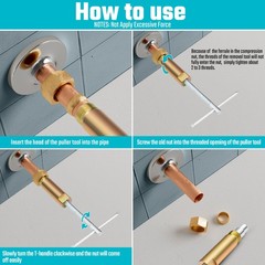 DURATECH Compression Sleeve Puller Tool, Ferrule for 1/2 ”…