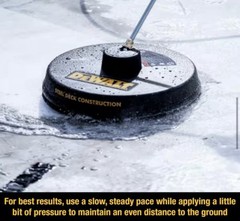 DEWALT 18 in Universal Surface Cleaner Cold Water Pressure Washer 3700 PSI Max