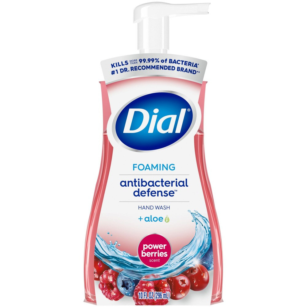 Dial 17000 34727 Anti-bac Foaming Hand Wash – Power Berries Scent (8/Carton) New