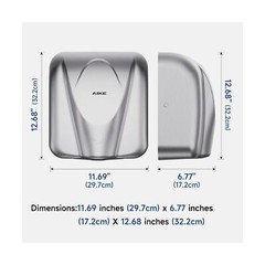 AIKE Elephant Power Commercial Hand Dryer High Speed Auto Warm Wind, Brushed …