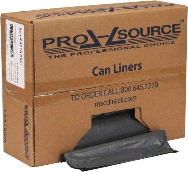 PRO-SOURCE 60 Gal 1.3 mil Heavy-Duty Trash Bag 38″ Wide x 58″ High, Hexene Re…