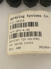Lot Of 157 Spraying Systems Quick jet Tip Qph-4.3w