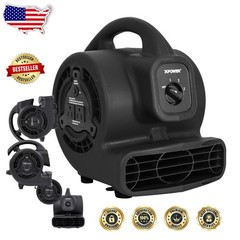 Portable 138W Air Mover Fan 600 CFM Stackable Water Damage Restoration