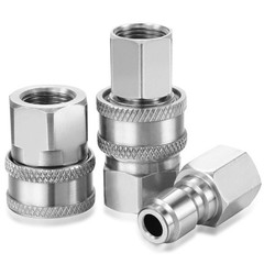 Hotop 2 Sets NPT 3/8 Inch Pressure Washer Quick Inch, Internal Thread