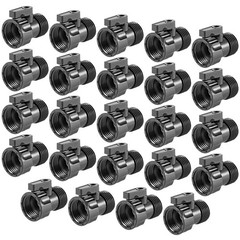 24 Pack 3/4” Plastic Garden Hose Shut Off Valve- 24 pack, 24 Pack-
