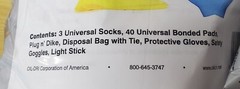 Oil Dri Universal Trucker Spill Kit Gloves Absorbant Socks Light Stick L90688