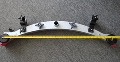 SQUEEGEE ASSEMBLY, UNKNOWN BRAND, 32″ WHEEL-TO-WHEEL, 10.25″ MOUNTING SCREWS