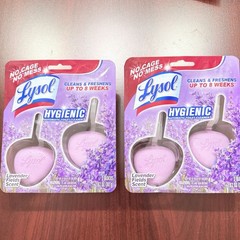 2 Lysol No Mess Automatic Toilet Bowl Cleaner Lavender 2/Pack 83722