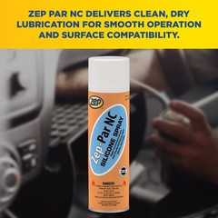 Zep-Par NC Silicone Spray Lubricant – 12 oz (Case of 1) 10701 – Reduces Friction