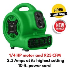 925CFM Centrifugal Air Mover w Timer Carpet Dryer Shop Garage Floor Fan Blower