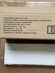 Diversey D4972122 Prospeed Disposable Finish Pad White – 12 Pack
