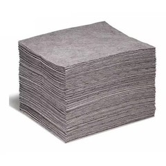 Spilltech Sorbent Pad, 20 gal, 15 in x 18 in, , Gray, 100 PK GP-M Spilltech GP-M