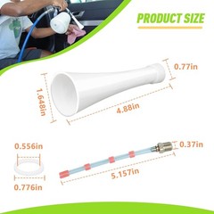 Cleaning Tool Kit, Shaped Nozzle Replacement Parts, Includes Plastic Cone, Weigh