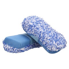 2pcs Microfiber Car Wash Sponge 8.7″x4.5″ Non-Scratch Foam Applicator Pads Blue