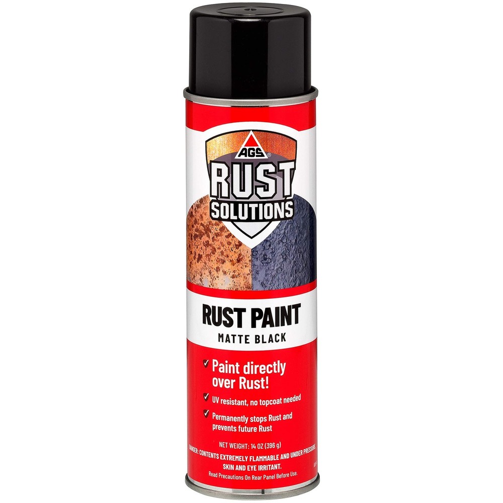 Rust Stop Spray Paint for Metal, 14oz Aerosol Can – Matte Black Finish, Epoxy…
