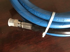 3/8″ x 4′ blue 6,000 PSI Pressure Washer Jumper Hose