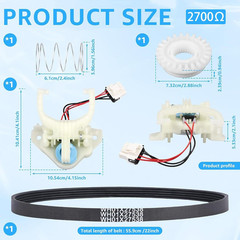 Upgraded WH03X30517 Washing Machine Shift Actuator WH01X27538 Drive White
