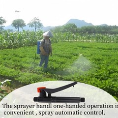 3 Pcs Pump Action Pressure Sprayer Handle, Backpack Parts Black