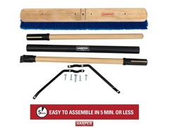 Harper 20201044 24 In. Indoor/Outdoor Dry All-Purpose Push Broom Dual Bristles