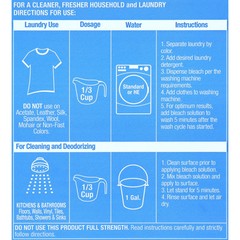 Great Value Low Splash Concentrated Bleach
