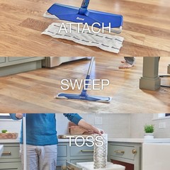 Bona Sweeping Pads for Multi-Surface Floors – 24 1 Count (Pack of 24), White