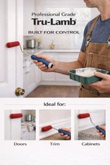 Premium 4-Inch Mohair Mini Paint Roller Covers – 10-Pack, Lint-Free & Shed-Re…