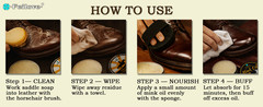 Leather Boot Care Kit – Mink Oil & Saddle Soap for Leather with Applicators &