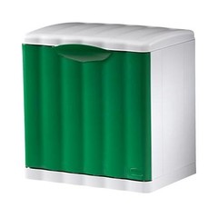 Stefanplast Amica Eco Space trash can, model 42554, green color, for one of the