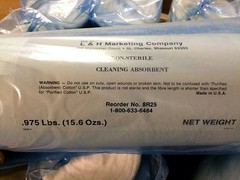 Lot Of 2 Non-Sterile Cleaning-Absorbent Cotton Rolls .975 Lbs Weight USA Made
