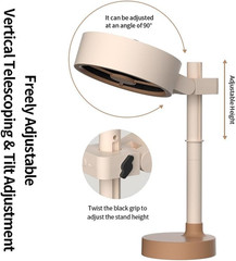 Mini Plug-In Desktop Air Purifier Cleaner Fan, Quiet Portable Range Hood