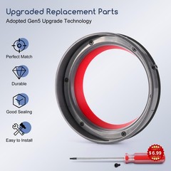 WYWY.Wide Upgraded Bin Sealing Ring Upgrade Version for V11 V15 Gen5, Gray