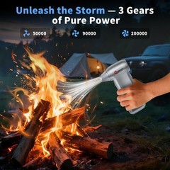 Electric Air Duster 200000RPM Brushless Motor, Cordless Compressed Air Blower…