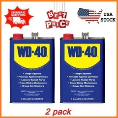 2 pack WD-40 Multi-Use Product Lubricant Bulk, 1 gallon