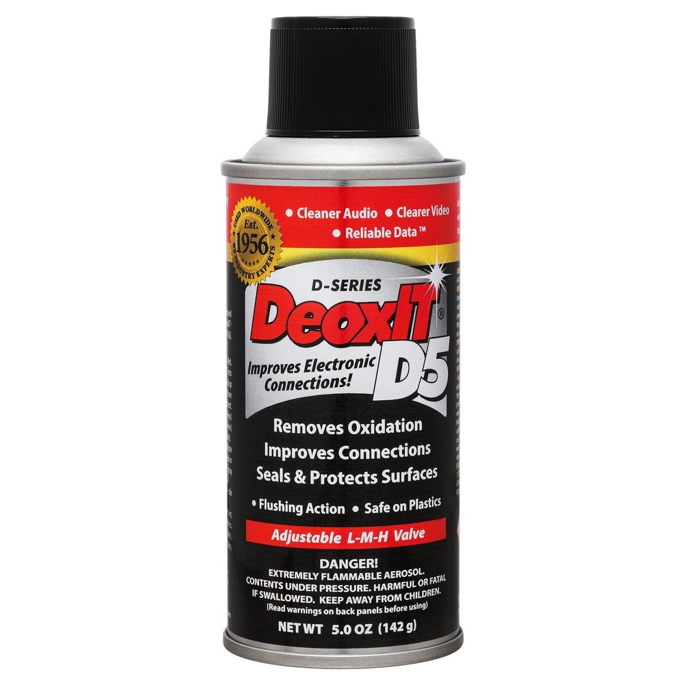 Hosa CAIG Laboratories D5S-6 DeoxIT Contact 5 oz (Pack of 1), Black