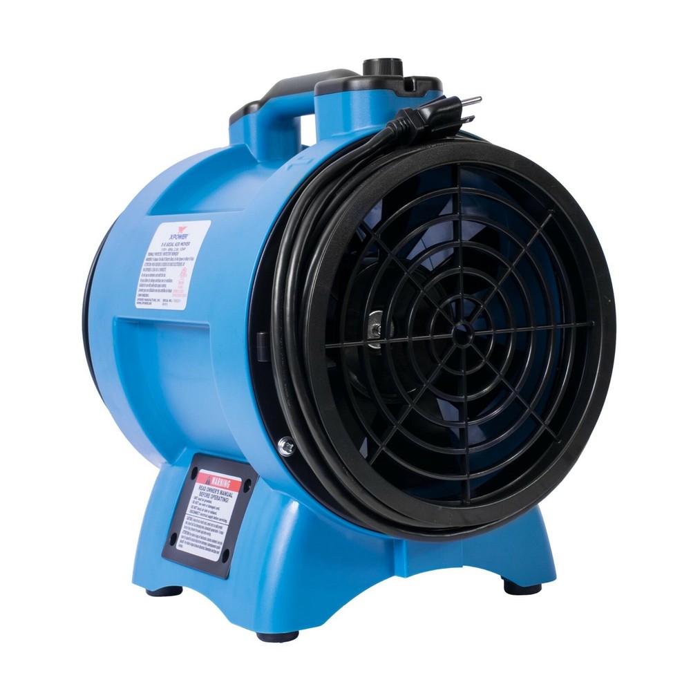XPOWER X-8,1/3 HP Variable Speed Confined Space Ventilation Exhaust Blower Fan