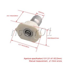 5pcs 1.0/1.2/1.4/1.6/2.0mm 40 Degree Steel High-Pressure Spray Nozzle