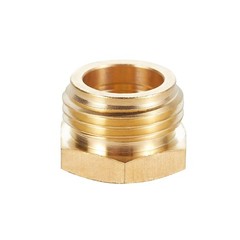 Kbrotech Brass Garden Hose Adapter, 3/4” GHT male x 1/2” NPT Female,