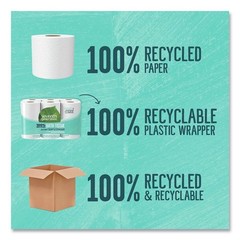 Seventh Generation 13733PK 100% Recycled Bathroom Tissue – White (12 RL/PK) New