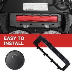 Replacement Brush Guards Covers 150mm x 10mm, for Roborock Q Revo,etc(Black）