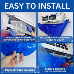 Mini Split Cleaning Kit Bag with 2L High Pressure Large, Blue