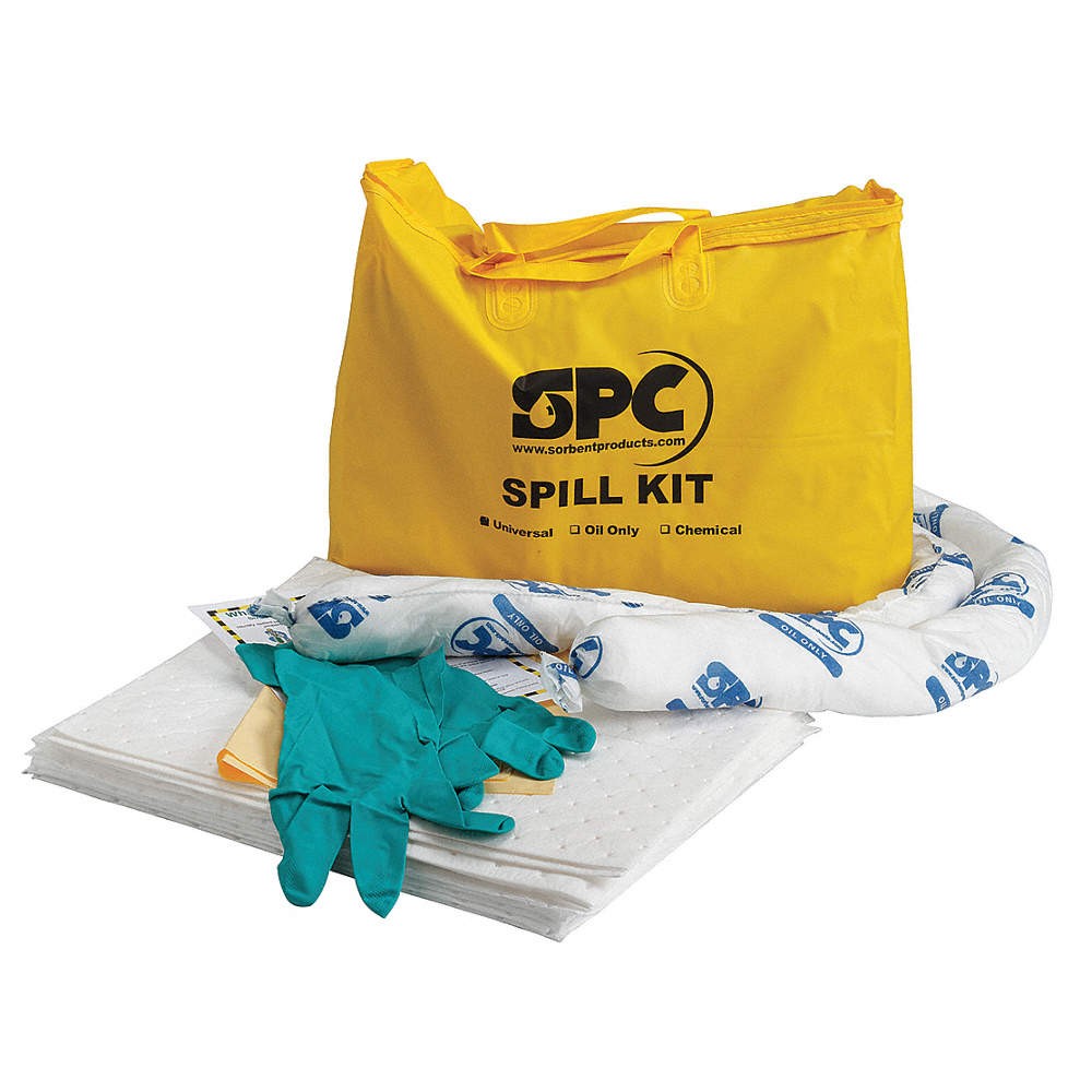 BRADY SPC ABSORBENTS SKO-PP Spill Kit, Oil-Based Liquids, Yellow 3WNF4