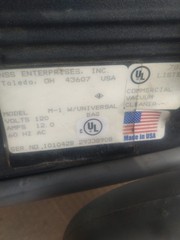 NSS, M-1, “PIG” Commercial Vacuum. Very Good Cond. Vacuum Unit only. Works fine.
