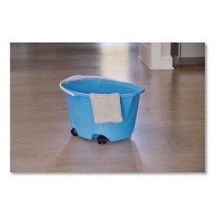 Quickie EZ-Glide Bucket on Wheels, 5 qt, Blue