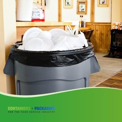 33 Gallon 1.2 Mil 33″ x 39″ Standard-Duty Can Liner / Trash Bag