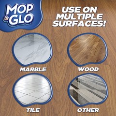 Mop & Glo Professional Multi-Surface Floor Cleaner, 64 Fl Oz (Pack of 1), Tan