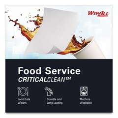 WypAll 06053 X50 Foodservice Towels, 1/4 Fold, 23.5 x 12.5, White, 200/Carton