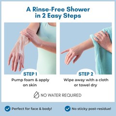 Nurture Rinse Free Waterless Foaming Cleanser for 8 Fl Oz (Pack of 3), red