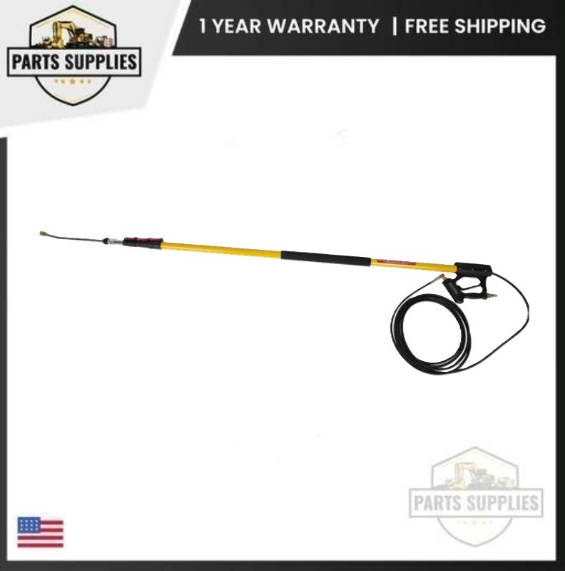 BE Power 24′ Telescoping Pressure Washer Wand 4000 PSI 1/4″ QC Adjustable Reach